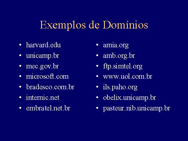 imagens exemplos de dominio de site