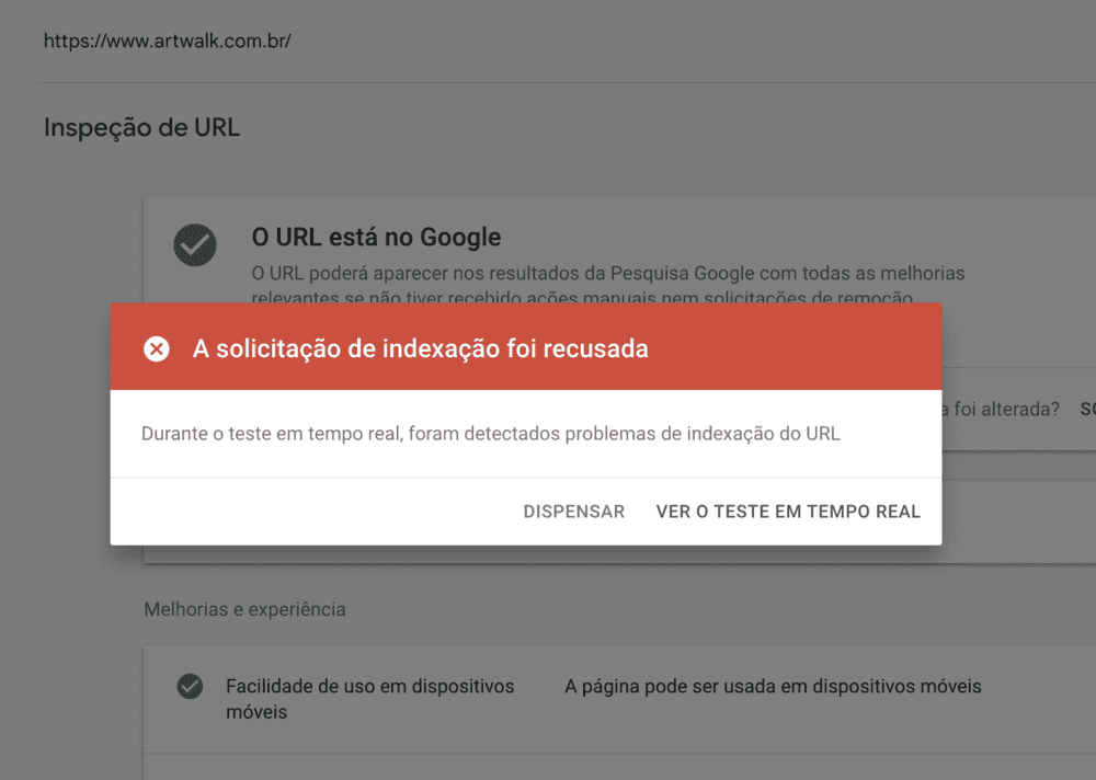 um dos motivos do porque site não aparece no Google